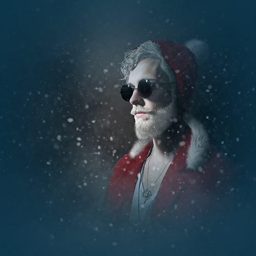 Hipster Santa Claus